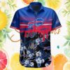Tennessee Titans Tropical Palm Tree White & Navy Hawaiian Shirt Tennessee Titans Tropical Palm Tree White & Navy Hawaiian Shirt