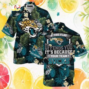 Jacksonville Jaguars “If This Flag Offends You” Summer Hawaiian Shirt Jacksonville Jaguars “If This Flag Offends You” Summer Hawaiian Shirt