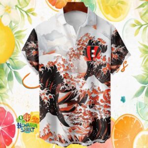 Cincinnati Bengals Great Wave Off Kanagawa Japanese Art Hawaiian Shirt