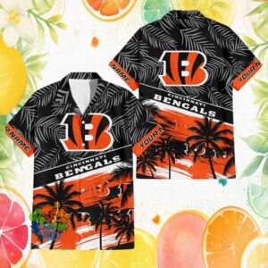 Cincinnati Bengals Personalize Name Tropical Beach Hawaiian Shirt