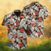 Personalizable Cleveland Browns Skull Reaper Hooded Graphic Hawaiian Shirt Personalizable Cleveland Browns Skull Reaper Hooded Graphic Hawaiian Shirt