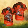 Baltimore Ravens Personalized Mascot Gold and Purple Hawaiian Shirt Baltimore Ravens Personalized Mascot Gold and Purple Hawaiian Shirt