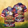Patriotic Floral USA 250th Anniversary 1776 2026 Hibiscus Flag Hawaiian Shirt Patriotic Floral USA 250th Anniversary 1776 2026 Hibiscus Flag Hawaiian Shirt