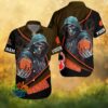 Cleveland Browns Two Tone Splatter Design Helmet Logo Hawaiian Shirt Cleveland Browns Two Tone Splatter Design Helmet Logo Hawaiian Shirt