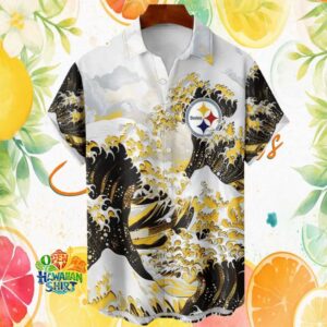 Pittsburgh S Hawaiian Shirtlers Great Wave Off Kanagawa Japanese Art Hawaiian Shirt