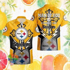 Pittsburgh S Hawaiian Shirtlers Man Of God Husband Dad Cross Christian Hawaiian Shirt
