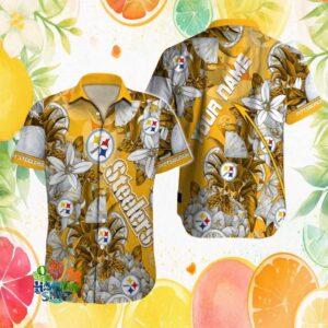 Pittsburgh S Hawaiian Shirtlers Personalized Tropical Pineapple & Lily Hawaiian Shirt