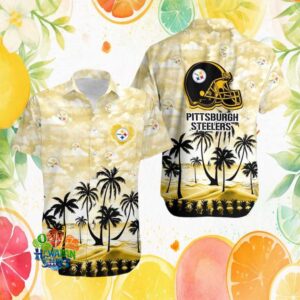 Pittsburgh S Hawaiian Shirtlers Tropical Sunset Clouds Pattern Hawaiian Shirt