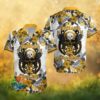 Pittsburgh S Hawaiian Shirtlers Golden Gothic Skull & Autumn Hawaiian Shirt Pittsburgh S Hawaiian Shirtlers Golden Gothic Skull & Autumn Hawaiian Shirt