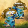 Personalized Baltimore Ravens Raven Mascot Hawaiian Shirt Custom Name Purple & Black NFL Hawaiian Shirt Personalized Baltimore Ravens Raven Mascot Hawaiian Shirt Custom Name Purple & Black NFL Hawaiian Shirt