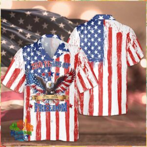 Vintage Distressed Flag 1776 2026 Freedom Eagle Semiquincentennial Hawaiian Shirt